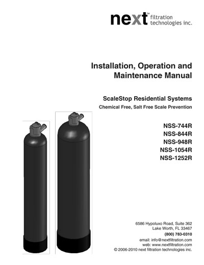 nextScaleStop Installation and Operation Manual